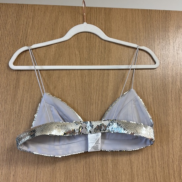 Sequin-embellished bra top - Picture 5 of 6